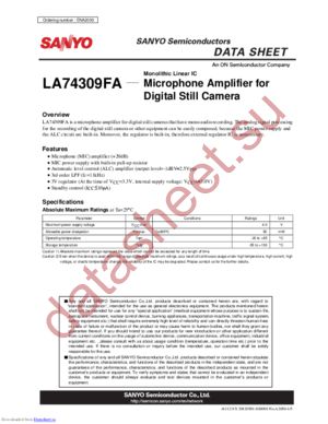 LA74309FA datasheet  