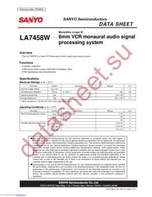 LA7458W datasheet  