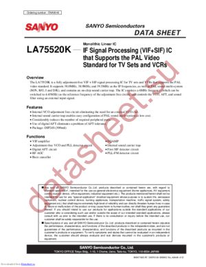 LA75520K datasheet  