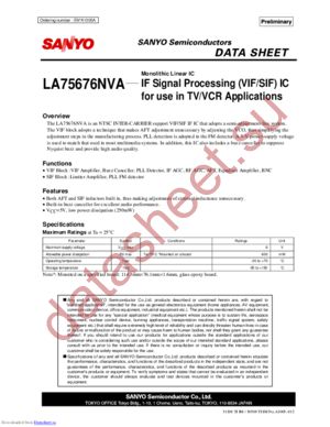 LA75676NVA datasheet  