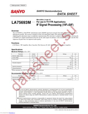 LA75693M datasheet  