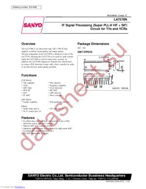 LA7578 datasheet  