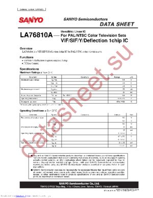 LA76810A datasheet  