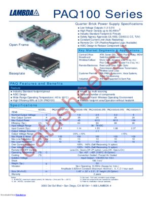 PAQ100S48-2R5/PV datasheet  