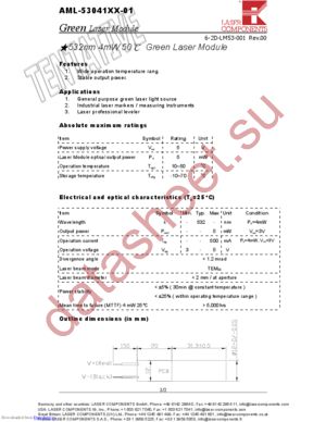 AML-53041XX-01 datasheet  