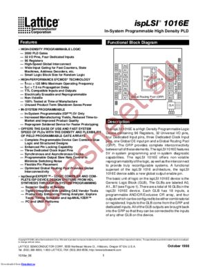 ISPLSI1016E-100LJI datasheet  