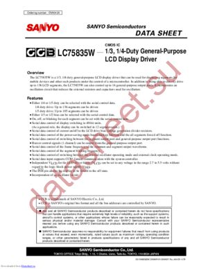 LC75835W datasheet  