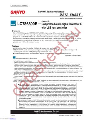LC786800E datasheet  