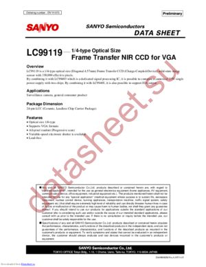 LC99119 datasheet  