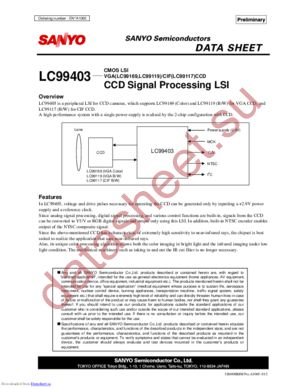 LC99403 datasheet  