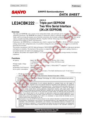LE24CBK222 datasheet  