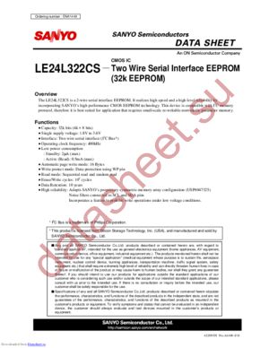 LE24L322CS datasheet  