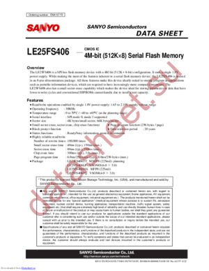 LE25FS406 datasheet  