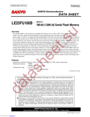 le25fu106bma datasheet  