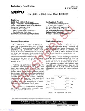 LE25FV201T datasheet  