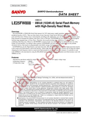 le25fw808 datasheet  