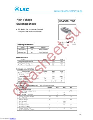 LBAS20HT1G datasheet  