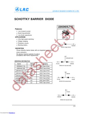 LBAS40-04LT1G datasheet  