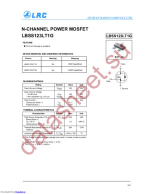 LBSS123LT3G datasheet  