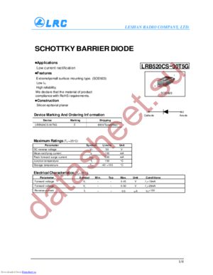 LRB520CS datasheet  