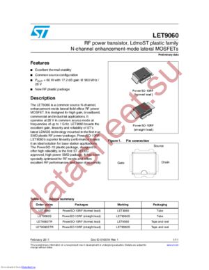 LET9060TR datasheet  