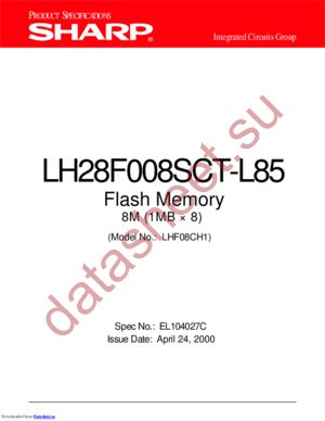 LH28F008SCTL85 datasheet  