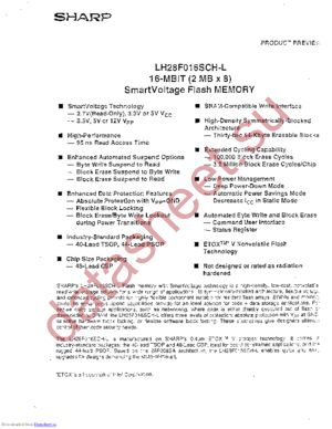 LH28F016SCHR-L170 datasheet  