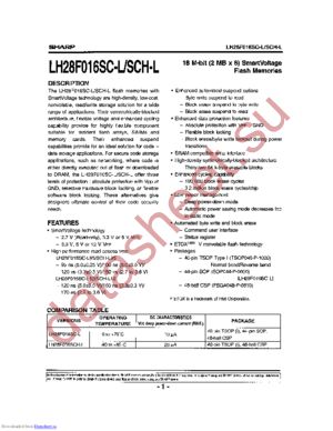 LH28F016SCN-L12 datasheet  