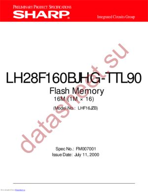 LH28F016SCT-Z4 datasheet  
