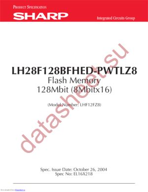 LH28F128BFHED-PWTLZ8 datasheet  