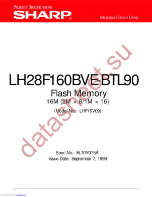 LH28F160BVE-BTL90 datasheet  