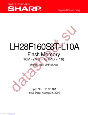LH28F160S3TL10A datasheet  