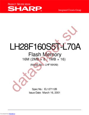 LH28F160S5HT-L10 datasheet  