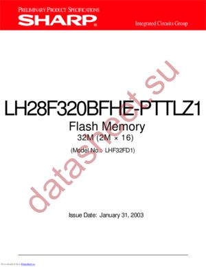 LH28F320BFHE-PTTLZ1 datasheet  