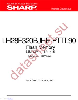 LH28F320BJHE-PTTL90 datasheet  