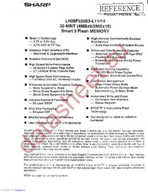 LH28F320S3-L110 datasheet  