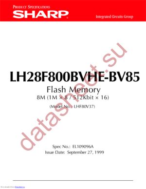 LH28F800BVHE-BV85 datasheet  