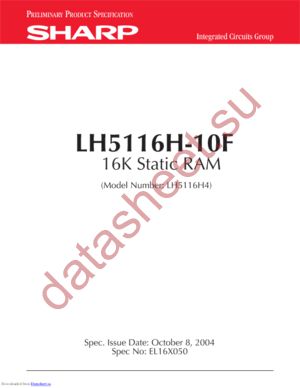 LH5116H-10F datasheet  