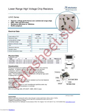LHVC0805-1MFT5 datasheet  