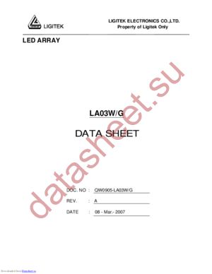 LA03W-G datasheet  