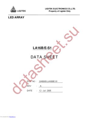 LA16B-E-S1 datasheet  