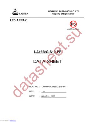 LA16B-G-S19-PF datasheet  