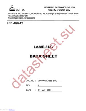 LA38B-61-G datasheet  