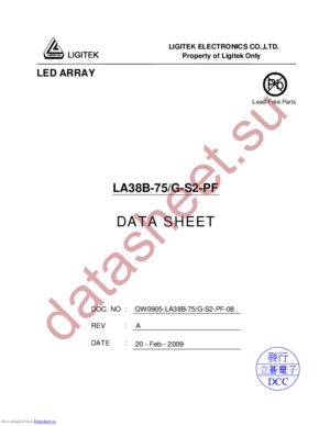 LA38B-75-G-S2-PF datasheet  