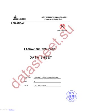LA38W-130-HRF9UG-PF datasheet  