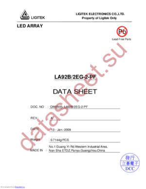 LA190B-EG-S1-PF datasheet  