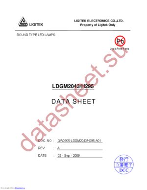 LA190B-UG-S6-PF datasheet  