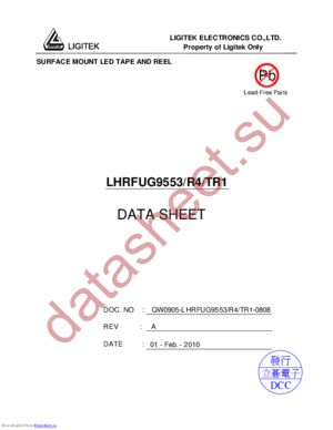 LHRFUG9553-R4-TR1-0808 datasheet  