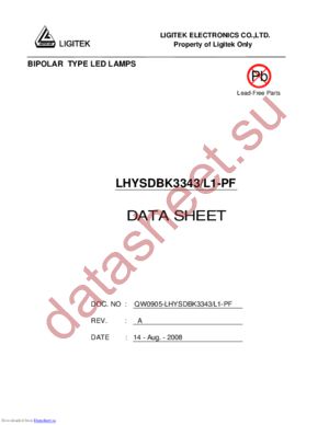 LHYSDBK3343-L1-PF datasheet  
