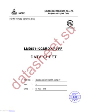 LMD5711-2CSR-XX-P2-PF datasheet  
